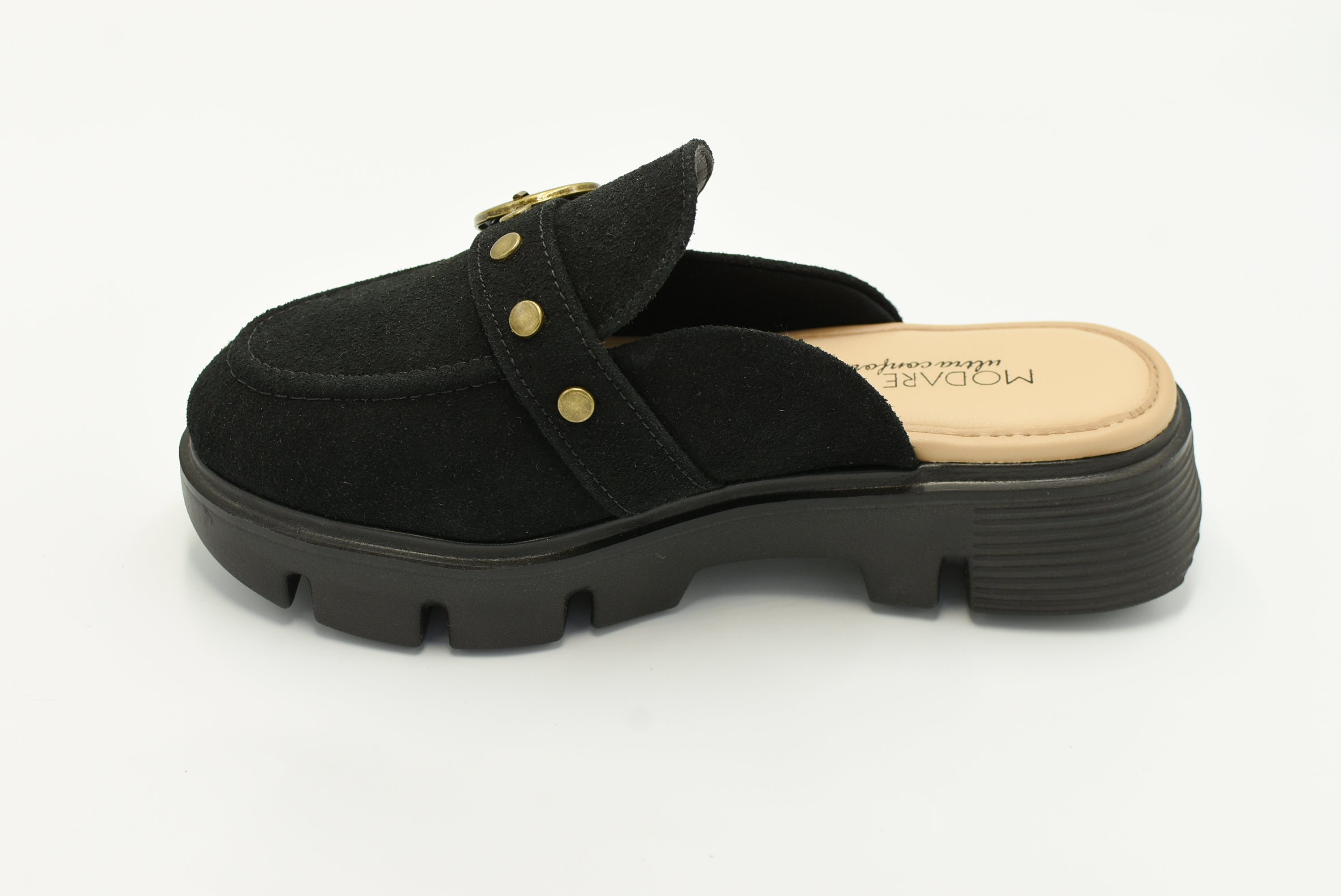 Valle Flats Cerrado corrido Ante Negro