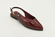 Comitan Flats  Charol Grabado Vino