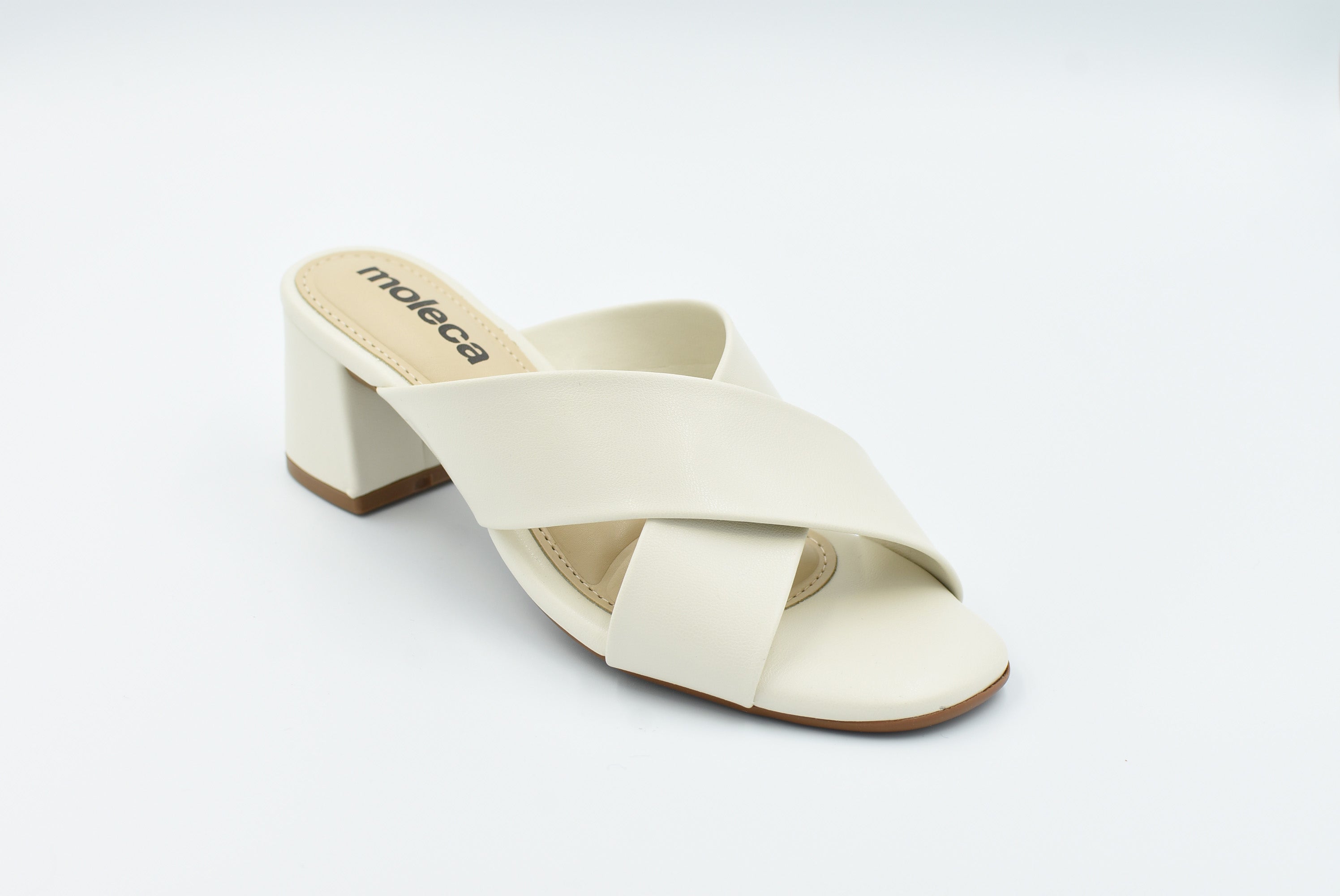 Brussels Sandalia Medio Blanco Off 5496110