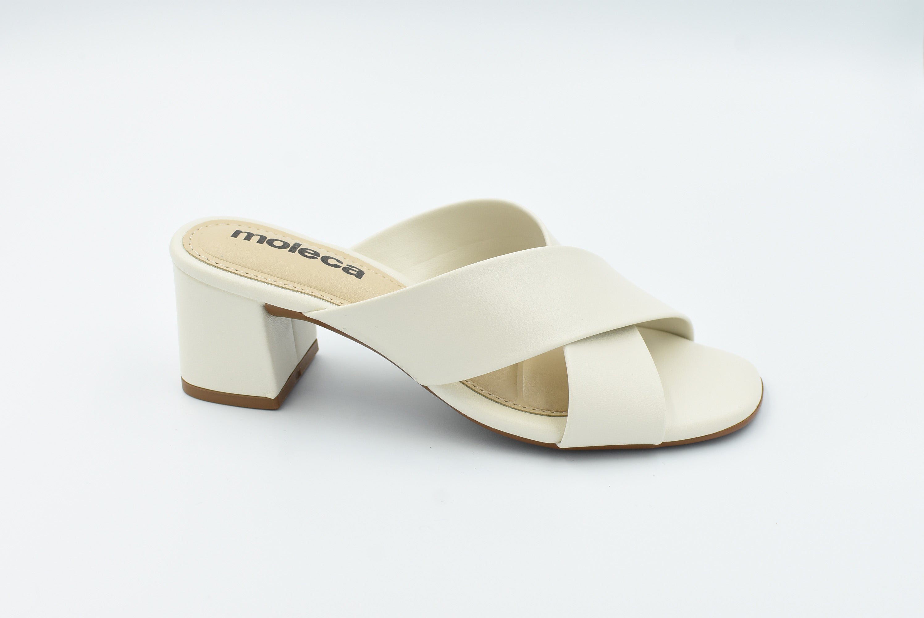 Brussels Sandalia Medio Blanco Off 5496110