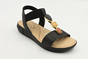 Reims Sandalia Negro