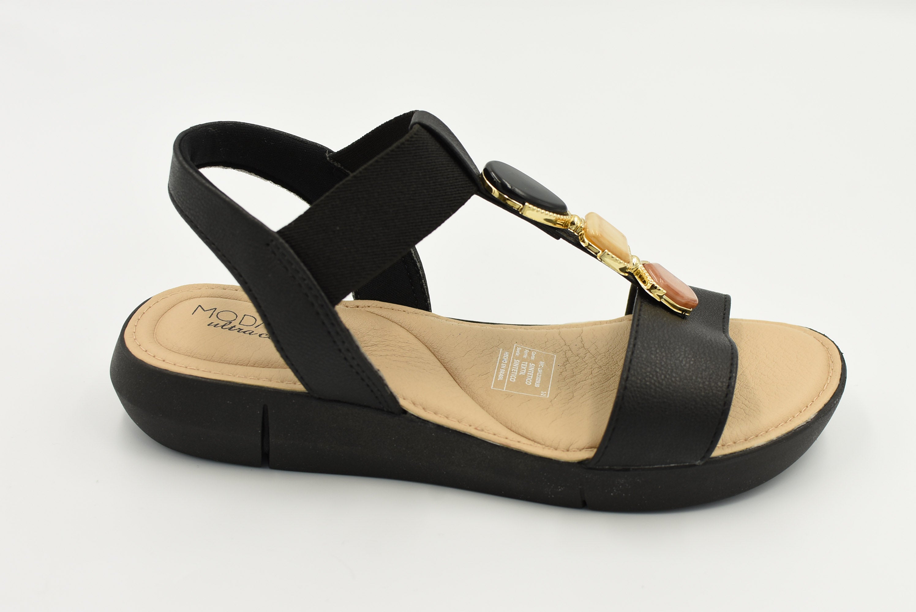 Reims Sandalia Negro