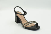 Marbella Sandalia Alto Negro