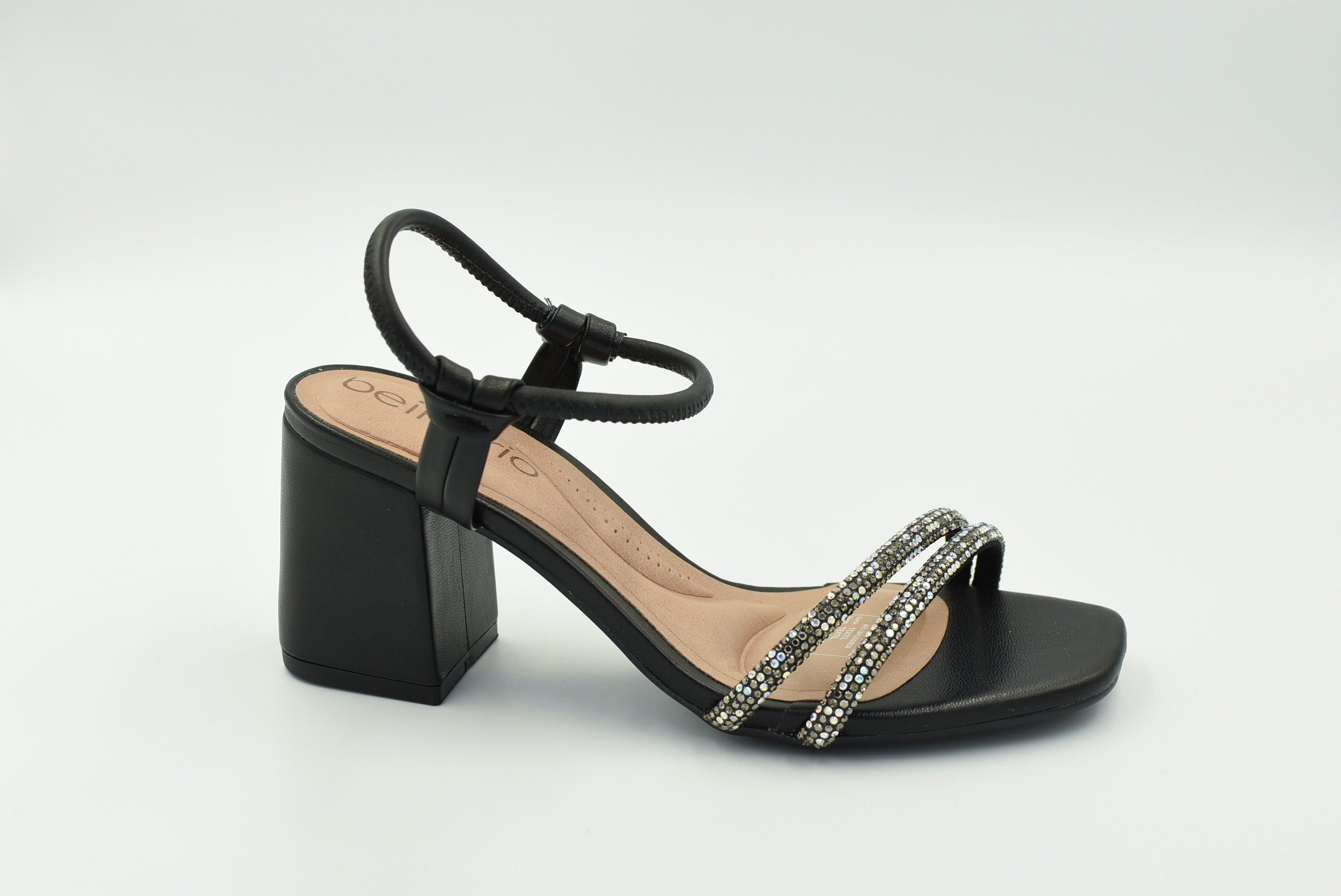 Marbella Sandalia Alto Negro