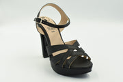 Villars Sandalia Alto Negro