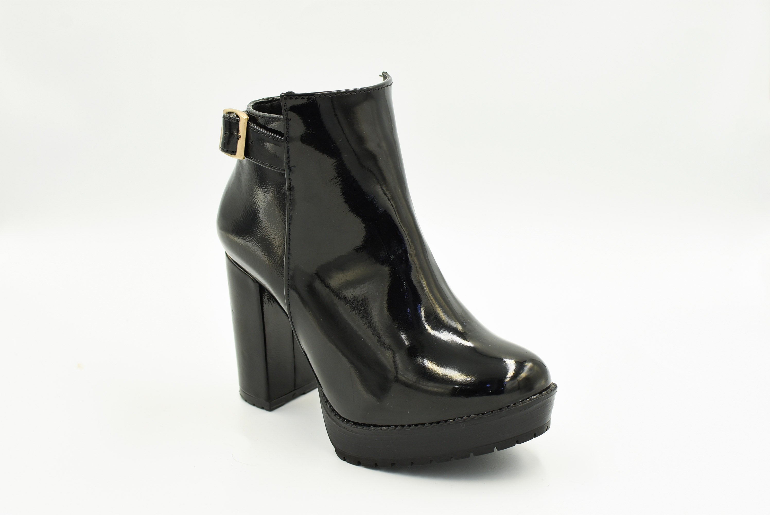 Viareggio Botin Alto  Charol Negro