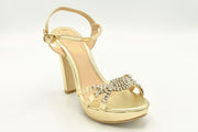Halmstad Sandalia Oro Piedras